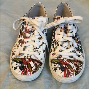 Ecco Kristjana S. Williams White Floral Sneakers size‎ 38 / 7